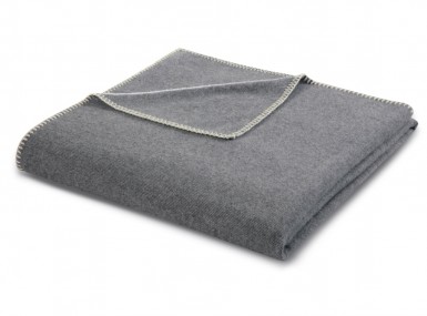 Vorschaubild biederlack green line plaid grey