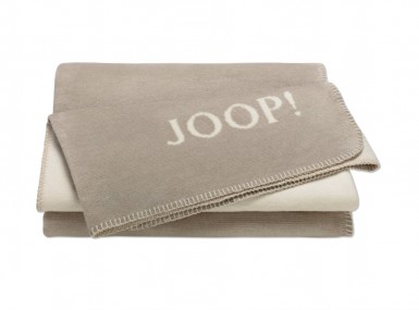 Vorschaubild joop plaid melange doubleface stein natur