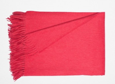 Begg & Co Plaid JURA Lammwolle Pomegranate