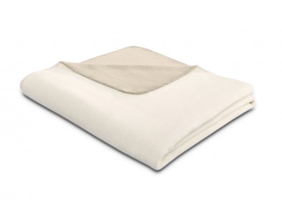 Biederlack Plaid Duo Cotton ecru feder