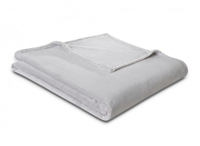 Biederlack Plaid Soft & Cover silber