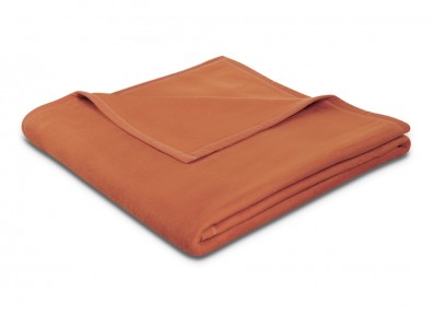 Biederlack Plaid Uno Soft terracotta