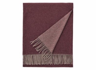 Christian Fischbacher Kaschmir Decke Aspen merlot