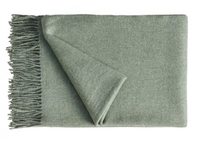 Fischbacher 1819 Kuscheldecke BISOU Kaschmir Graugrün