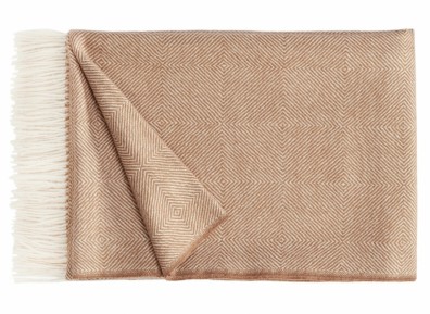 Fischbacher 1819 Kuscheldecke NOBLE Alpaka Braun