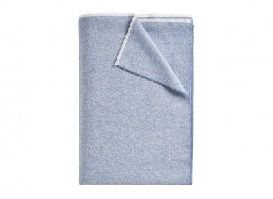 Curt Bauer Kuscheldecke WOLLE Blue