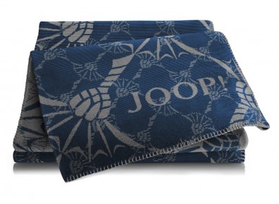 JOOP! Plaid CORNFLOWER DOUBLE Navy Silber